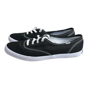 Keds Women’s Shoes Narrow (Slim)Black Canvas Champion Sneakers 34100 Size 7S